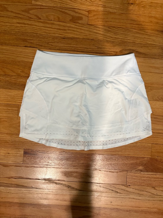 Athleta Pants - Athleta White Laser-Cut Tennis Skort